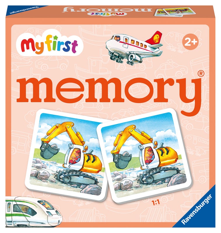 Ravensburger, My First memory® Kjøretøy D/F/I/NL/EN/E