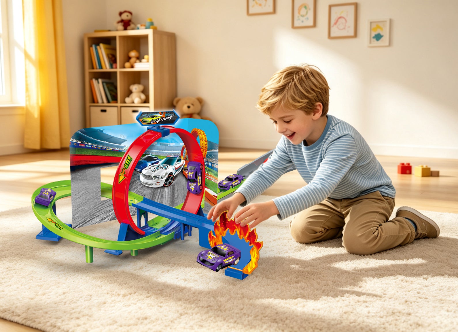 Track Racing, Utskyterampe med loop og 1 bil