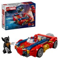 Spider-Man i bil mot venomifisert Wolverine