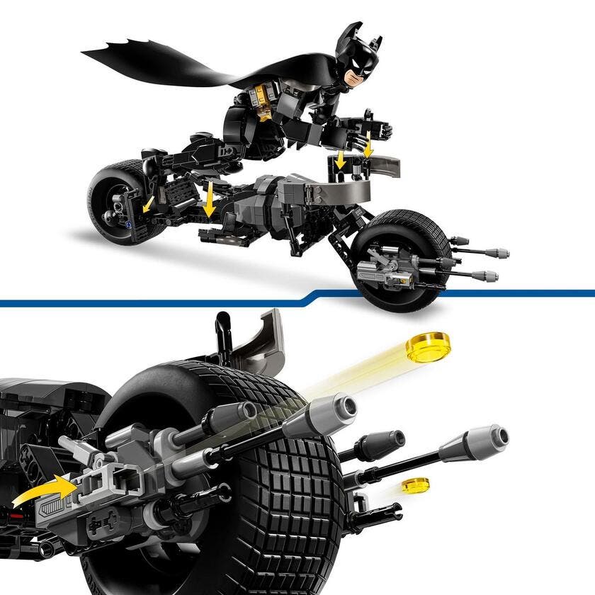 LEGO DC Batman 76273, Batman byggefigur og Batpod-sykkelen