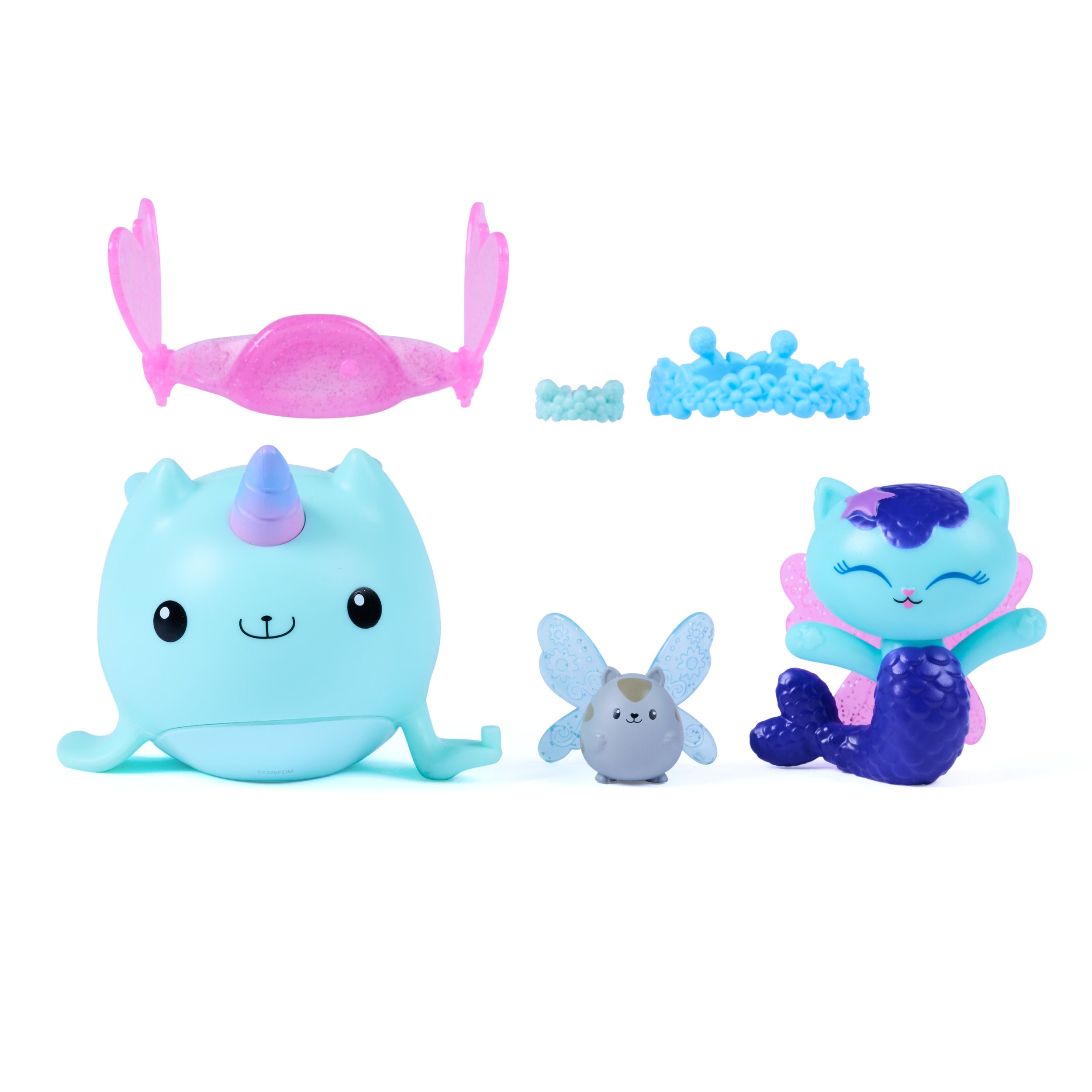 Gabby's Dollhouse MerCat & Kitty Narwhal Eventyrsett