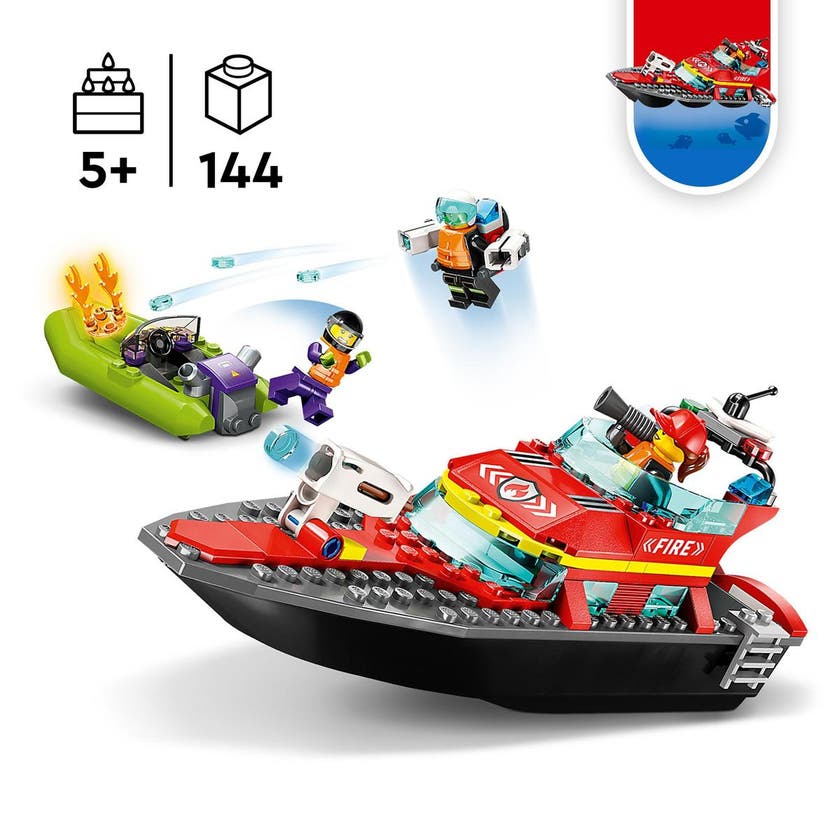 LEGO City 60373, Brannredningsbåt
