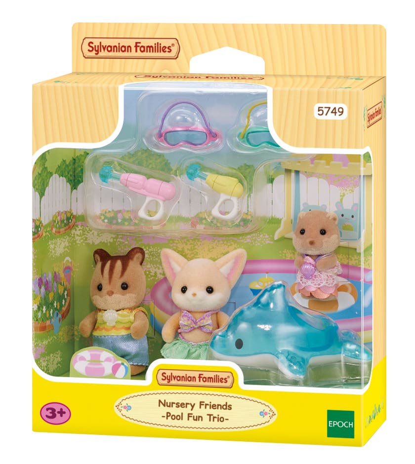 Sylvanian Families - Trillingene ved svømmebassenget