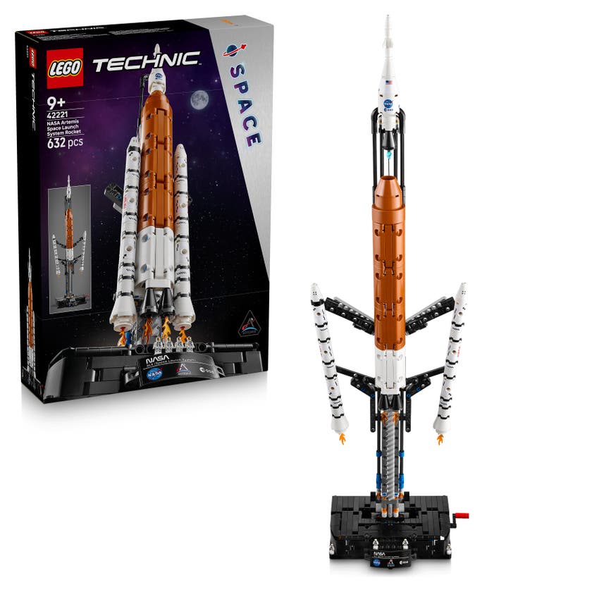 LEGO® Technic NASA Artemis SLS-rakett. Modellsett av rakett med boostere