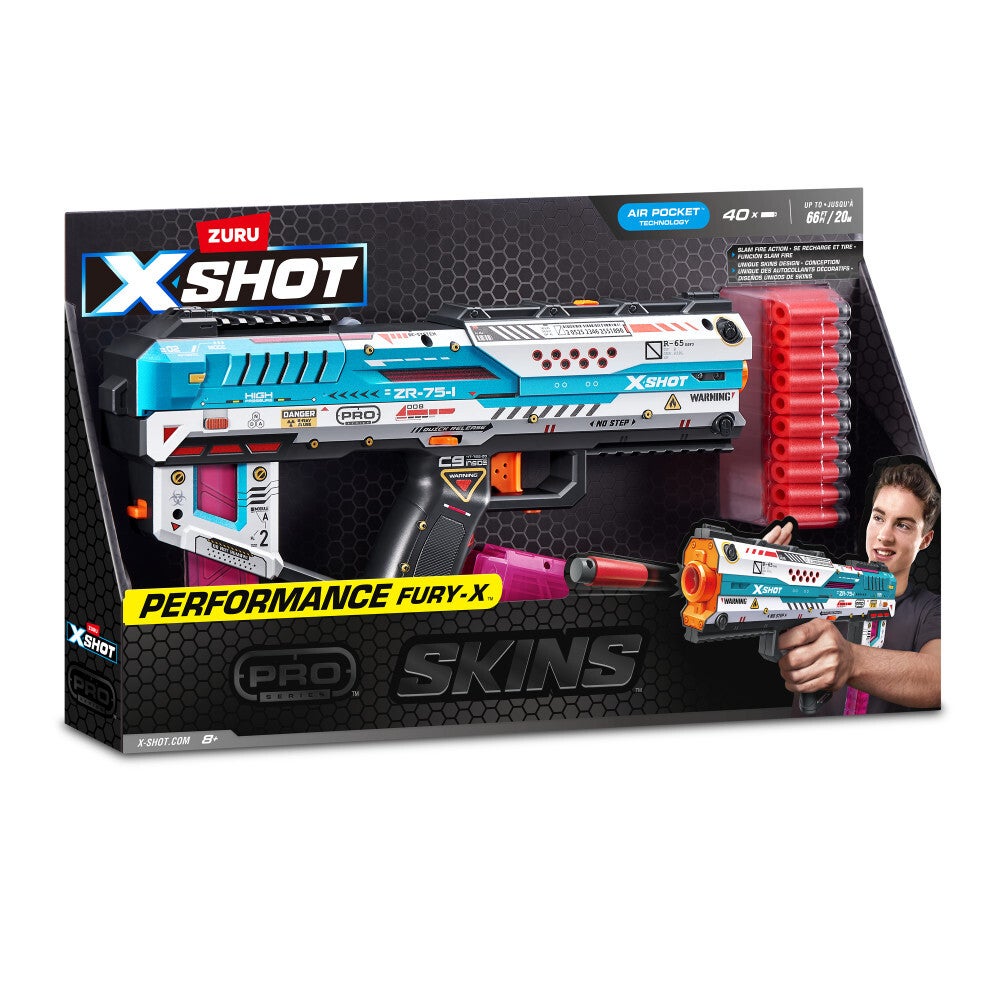 XSHOT SKINS Pro Series Fury-X Blaster med 40 piler