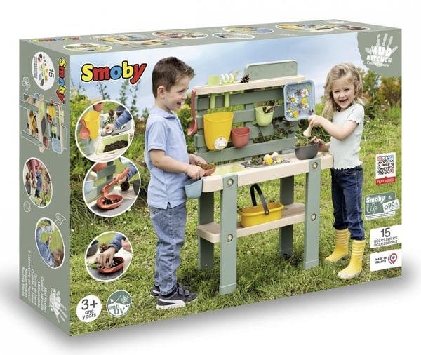 Smoby Life Lerkjøkken med tilbehør