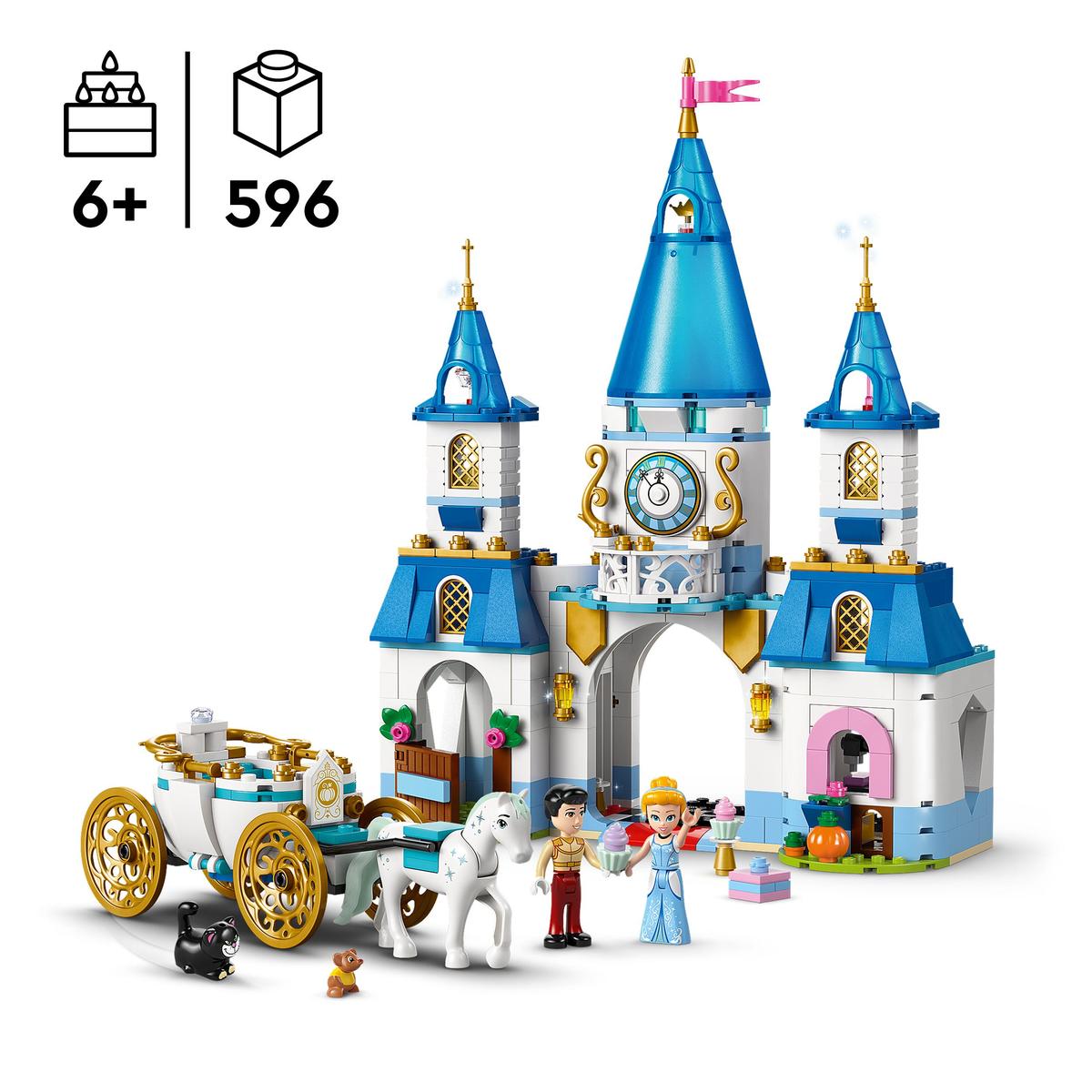 LEGO Disney Princess 43275, Askepotts slott og hest med vogn
