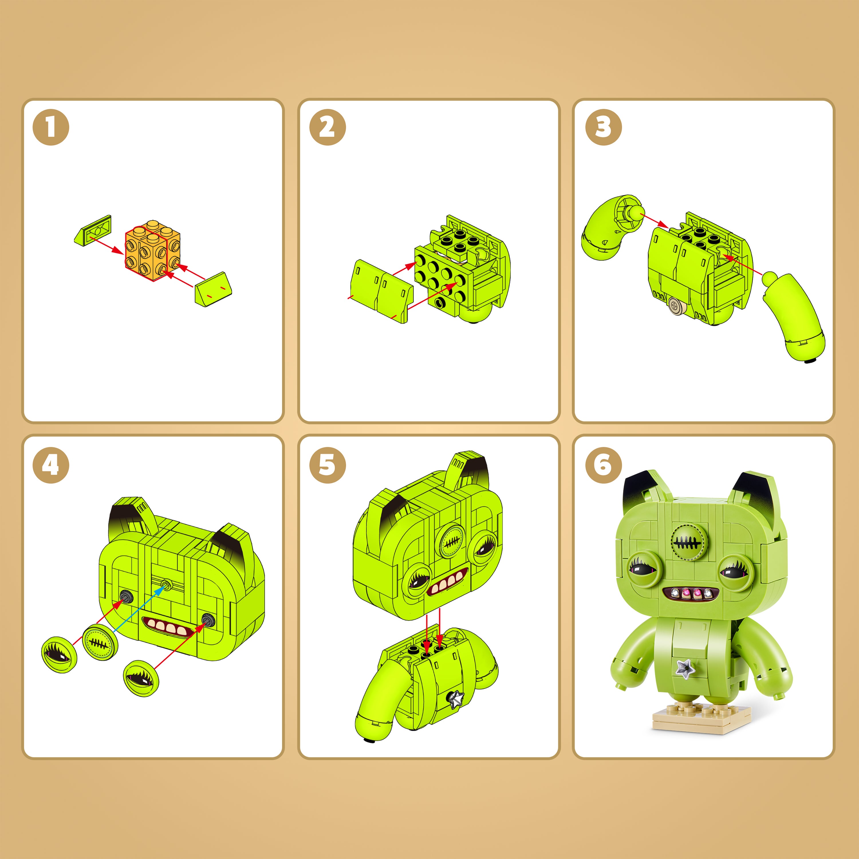 MAX Fuggler Baddies Annoyed Alien Neon Green