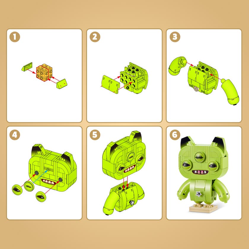 MAX Fuggler Baddies Annoyed Alien Neon Green