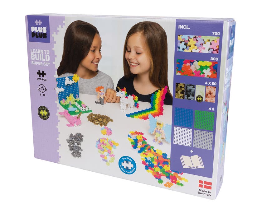 Plus-Plus - Learn to Build Super set / Pastel