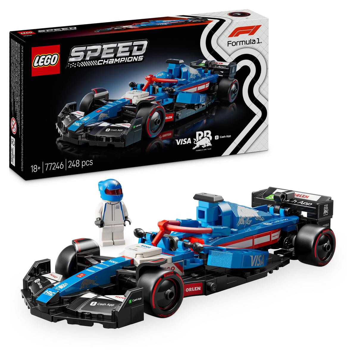 LEGO Speed Champions 77246, Visa Cash App RB VCARB 01 F1® Løpsbil