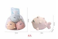 KID - Badedyr fisker i pastell 5 stk