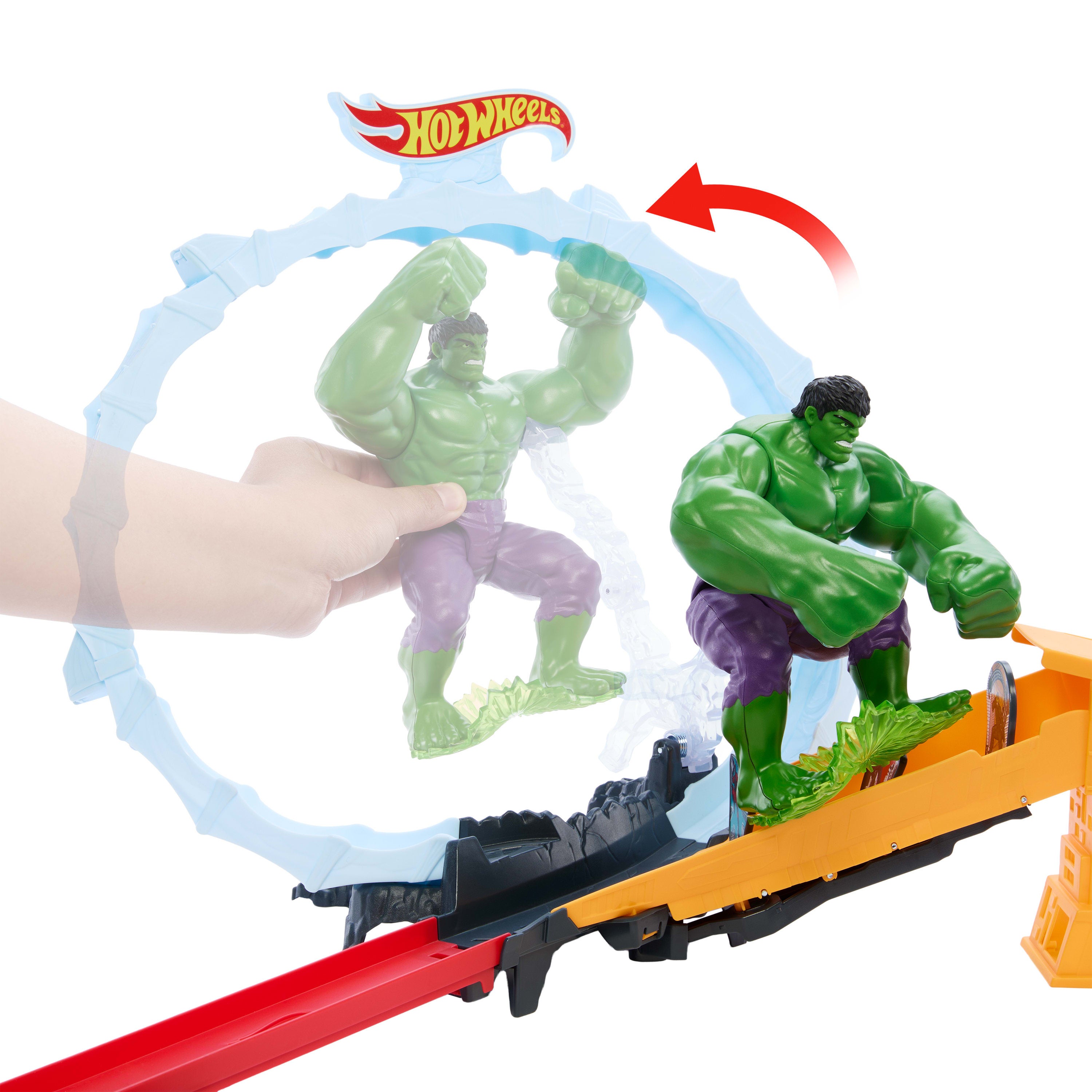Hot Wheels Superstar Speeders Spider-Man & Hulk banset