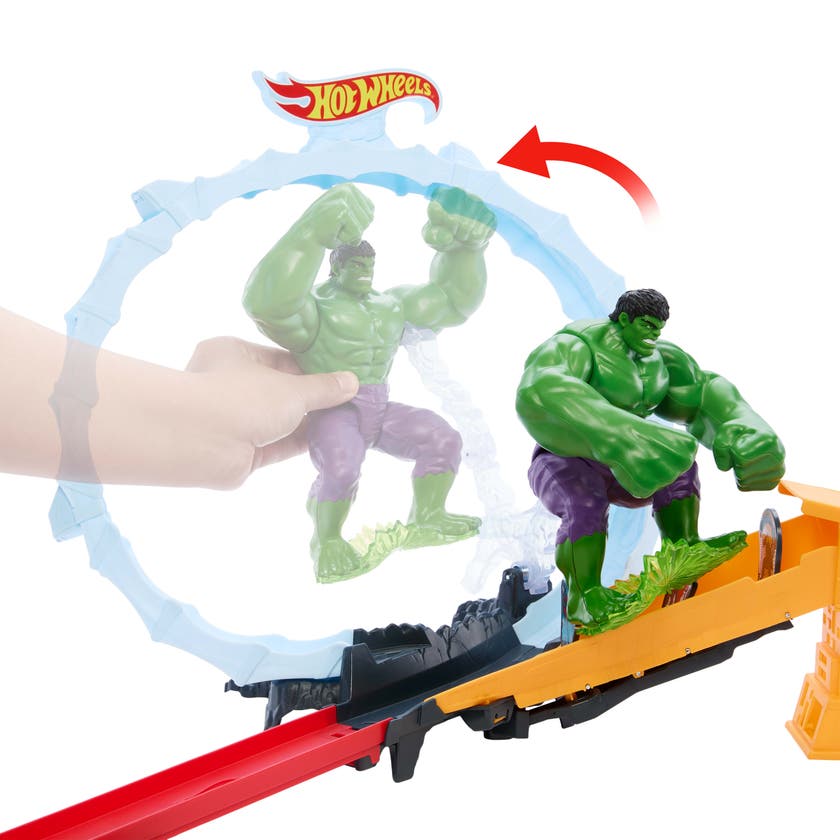 Hot Wheels Superstar Speeders Spider-Man & Hulk banset