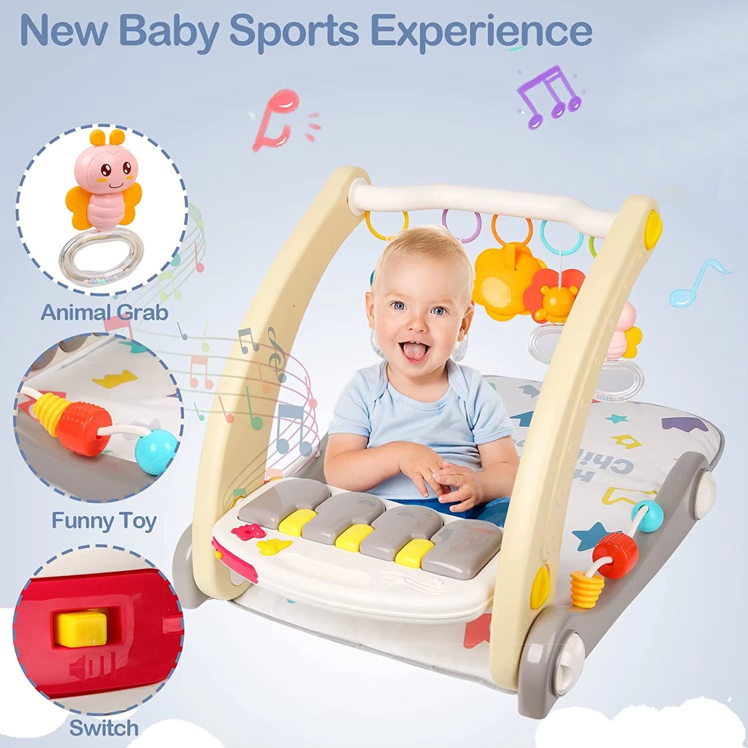 KID, Babygym med piano og gåvogn