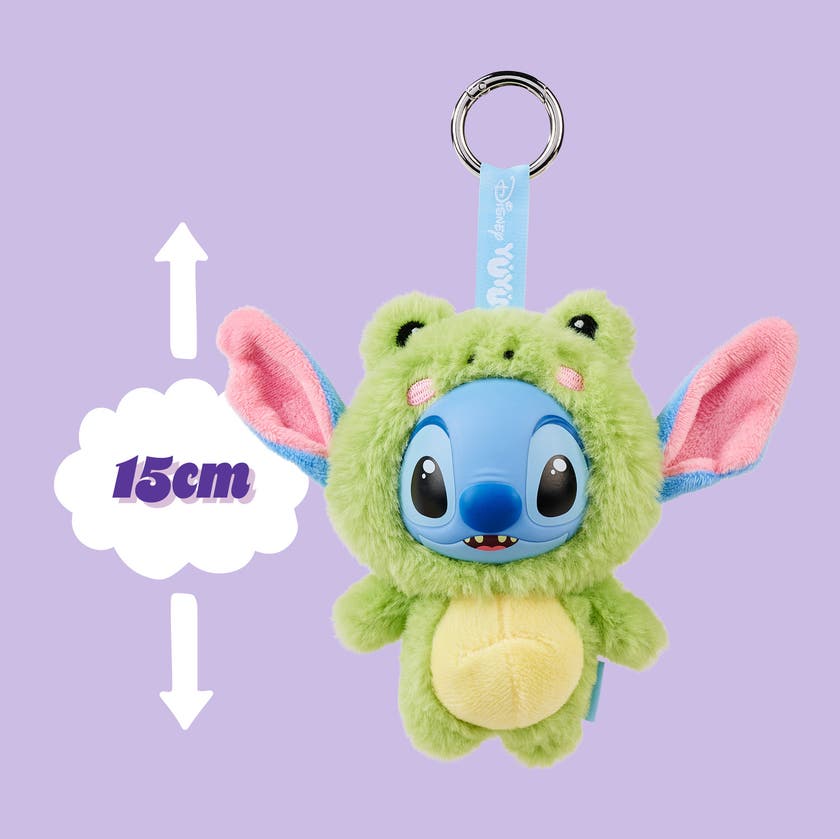 Disney YuYus Stitch Mystery Plush nøkkelring 12 cm