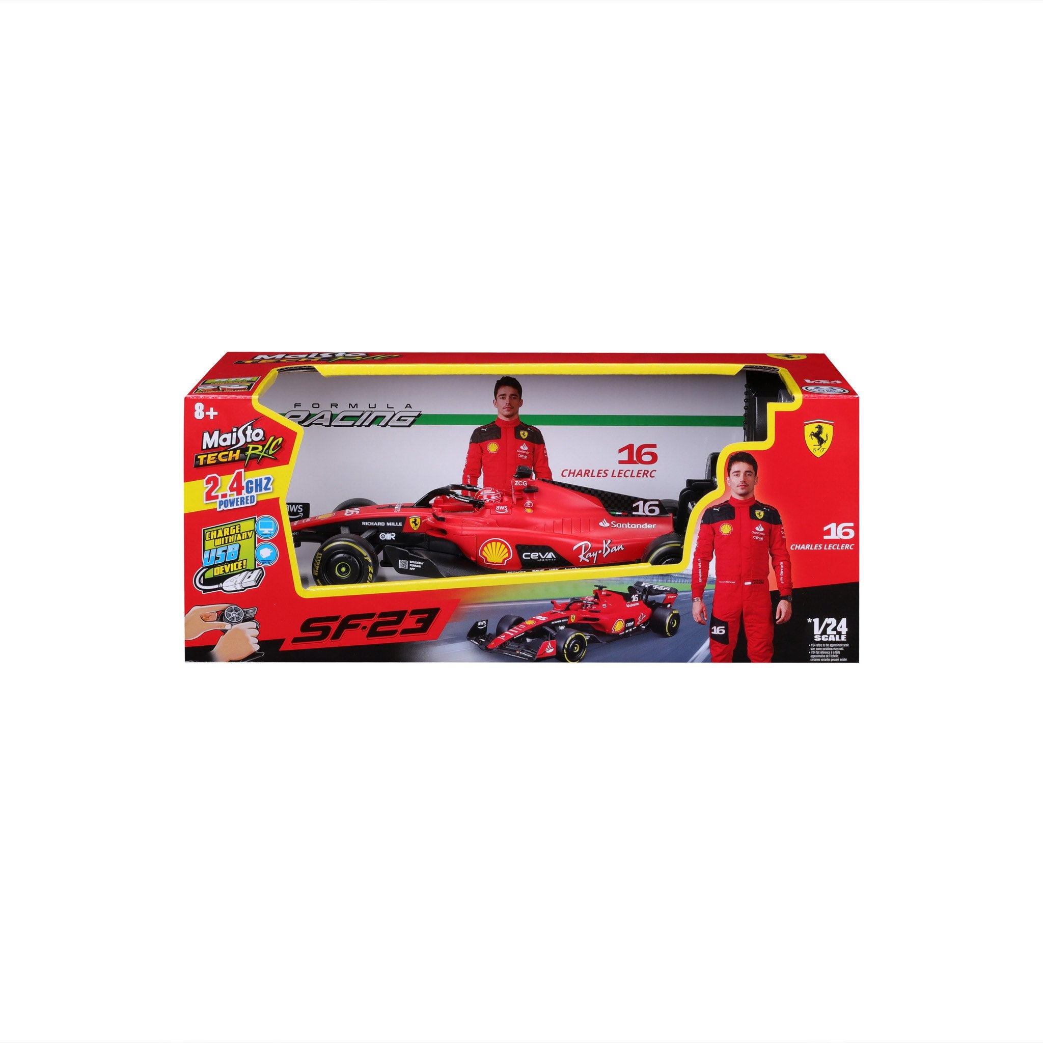 1:24 Premium RC F1 Ferrari SF90 2023 Season Leclerc