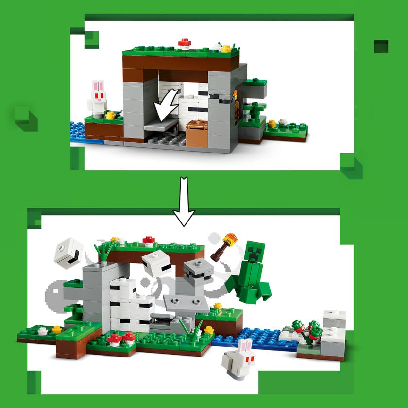 LEGO® Minecraft® Eventyr den første natten, byggeleke 21593