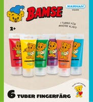 Bamse Fingermaling 6-pakk