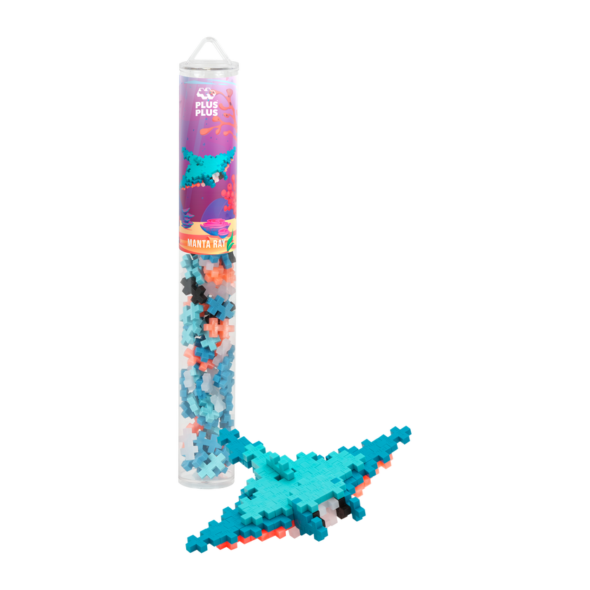 Plus-Plus - Manta Ray / 100 pcs Tube