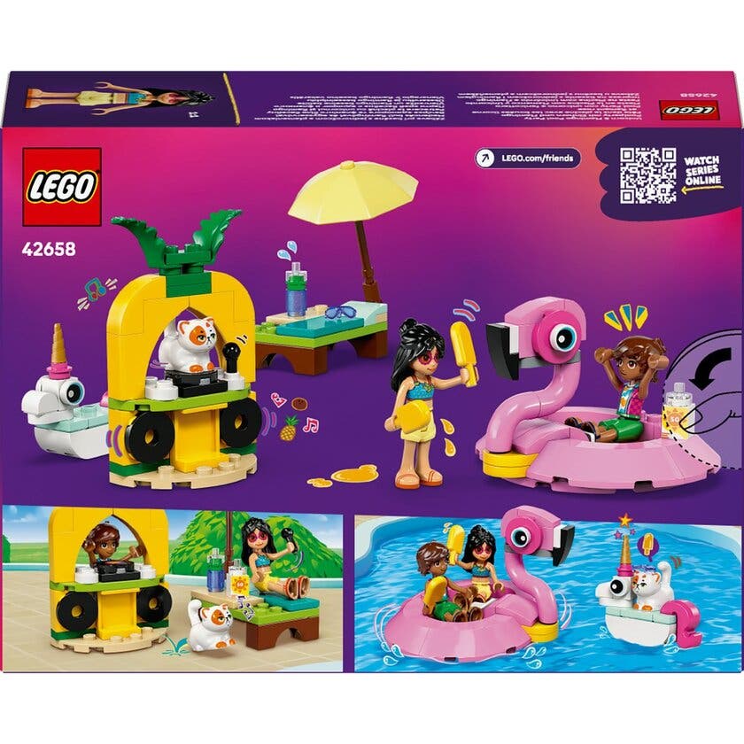 LEGO Friends 42658, Bassengparty med enhjørning og flamingo