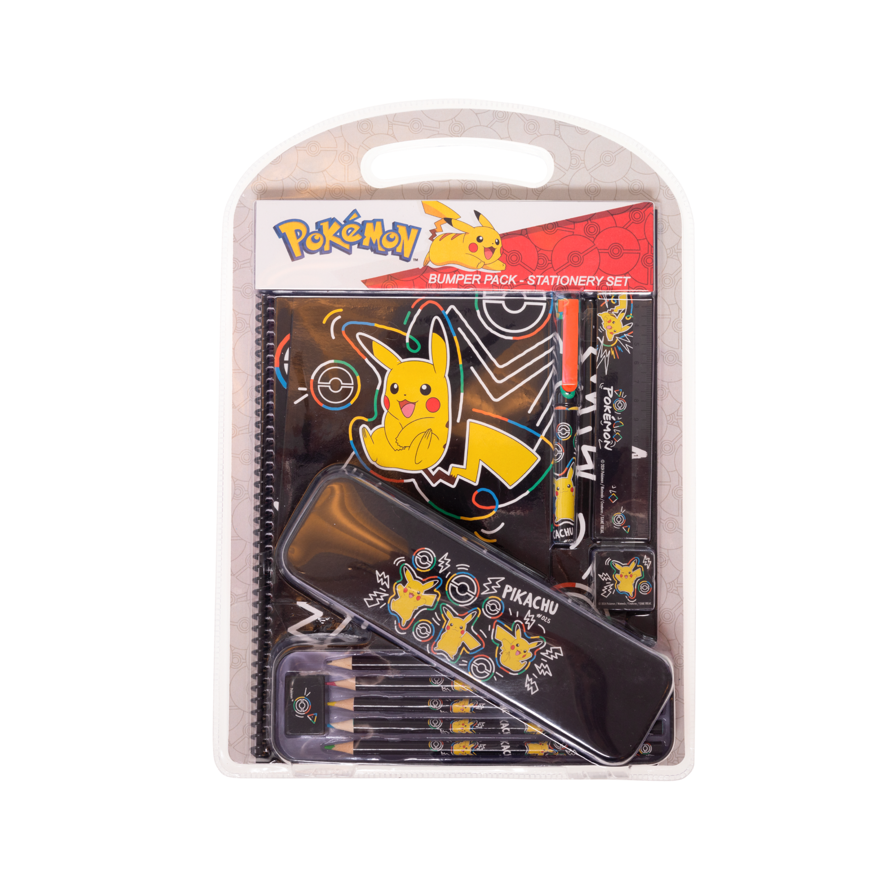 POKÉMON NEON, stort skrivesett med metallpenal