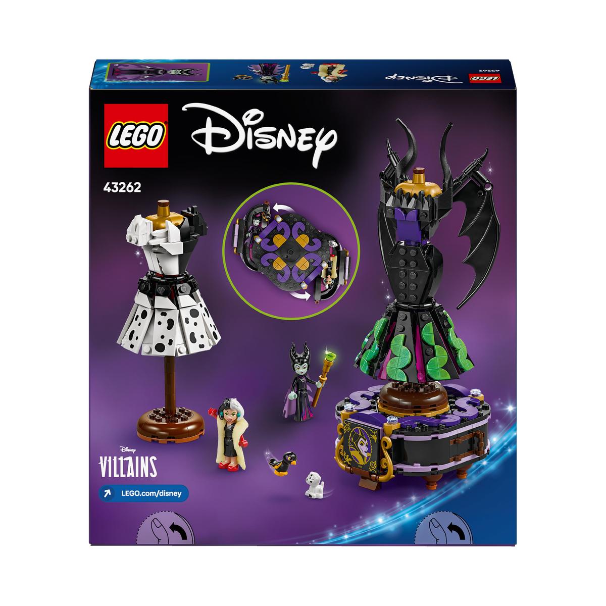 LEGO Disney Classic Disney™ 43262, Maleficents og Cruella De Vils kjoler