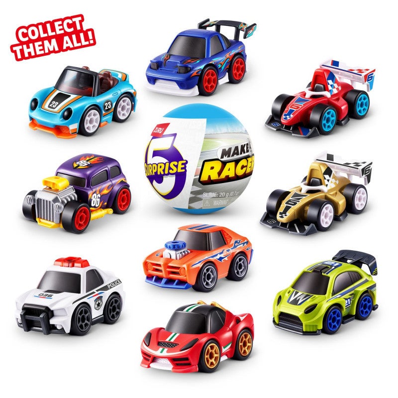 5 Surprise Make-A-Racer lekebil