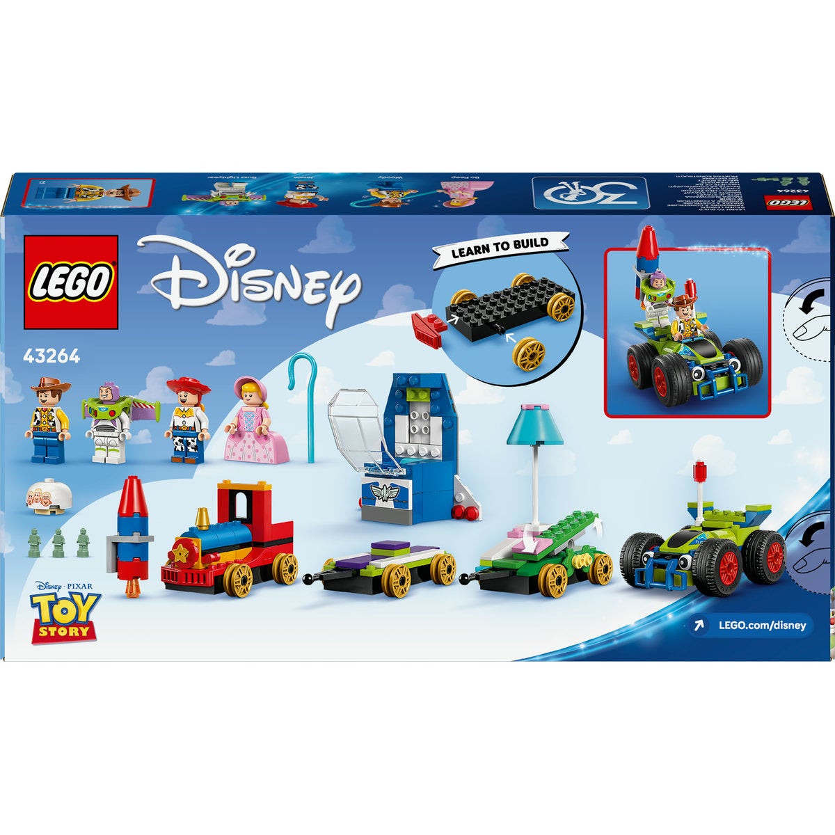 LEGO Disney 43264, Toy Story fiskestang og bilen RC