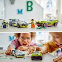 LEGO City 60415, Jakt med politibil og muskelbil