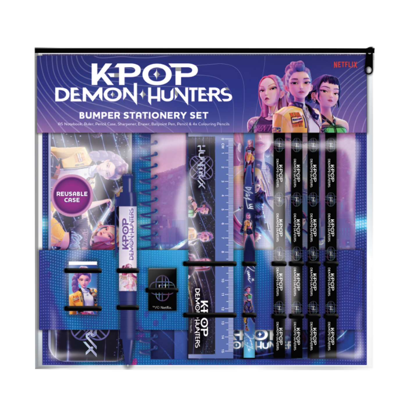 KPop Demon Hunters Skrivset med notatbok