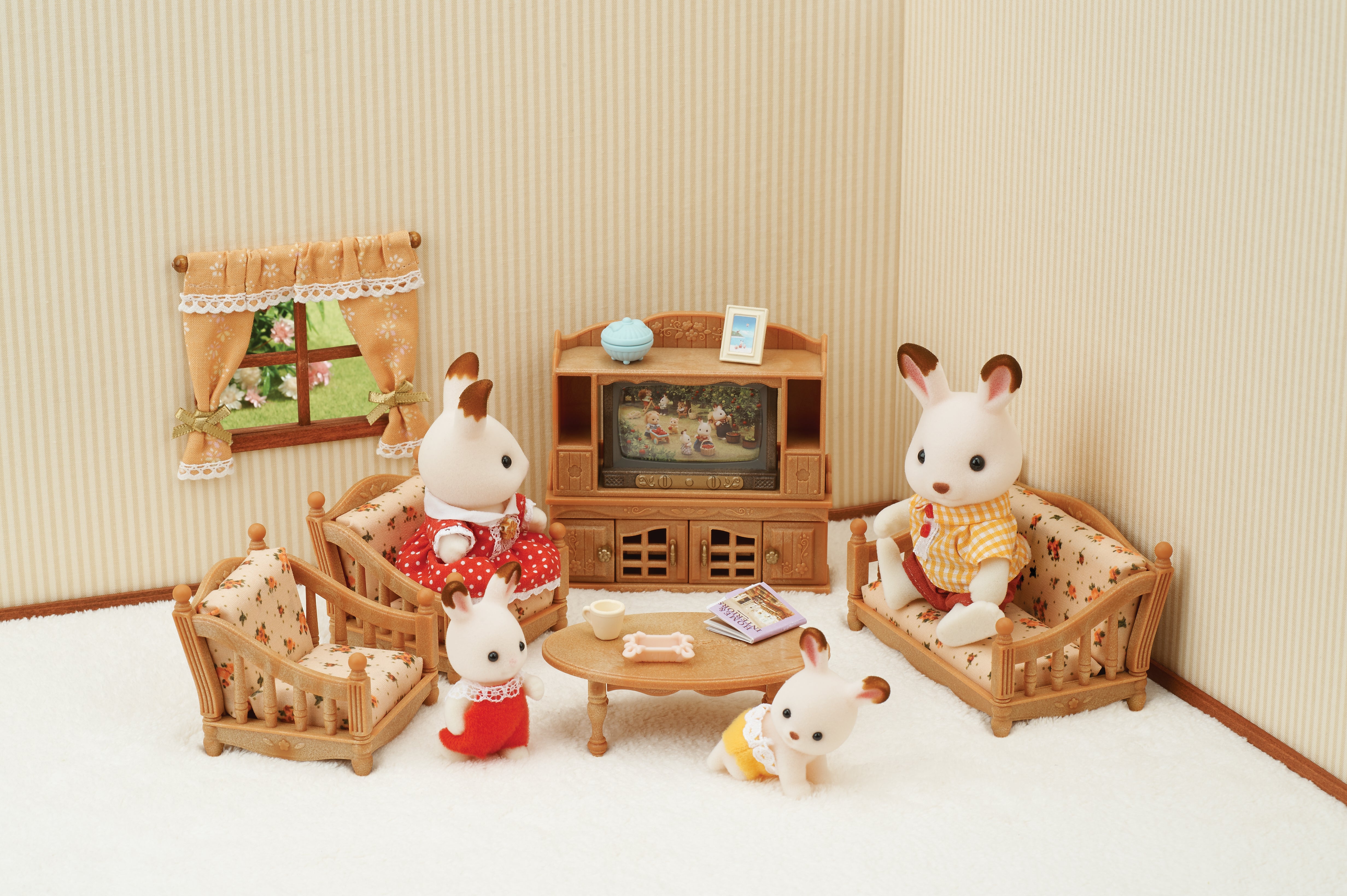 Sylvanian Families - Sofagruppe med TV-sett
