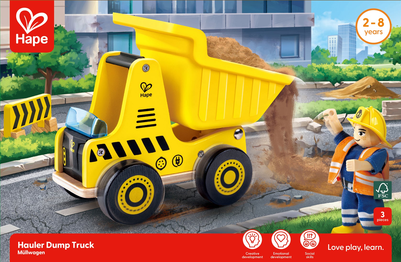 Hape Hauler Tippbil for små barn