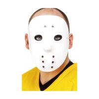 Halloween, hockeymaske, hvit