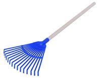 Plasto - Løvrake med treskaft asst farger