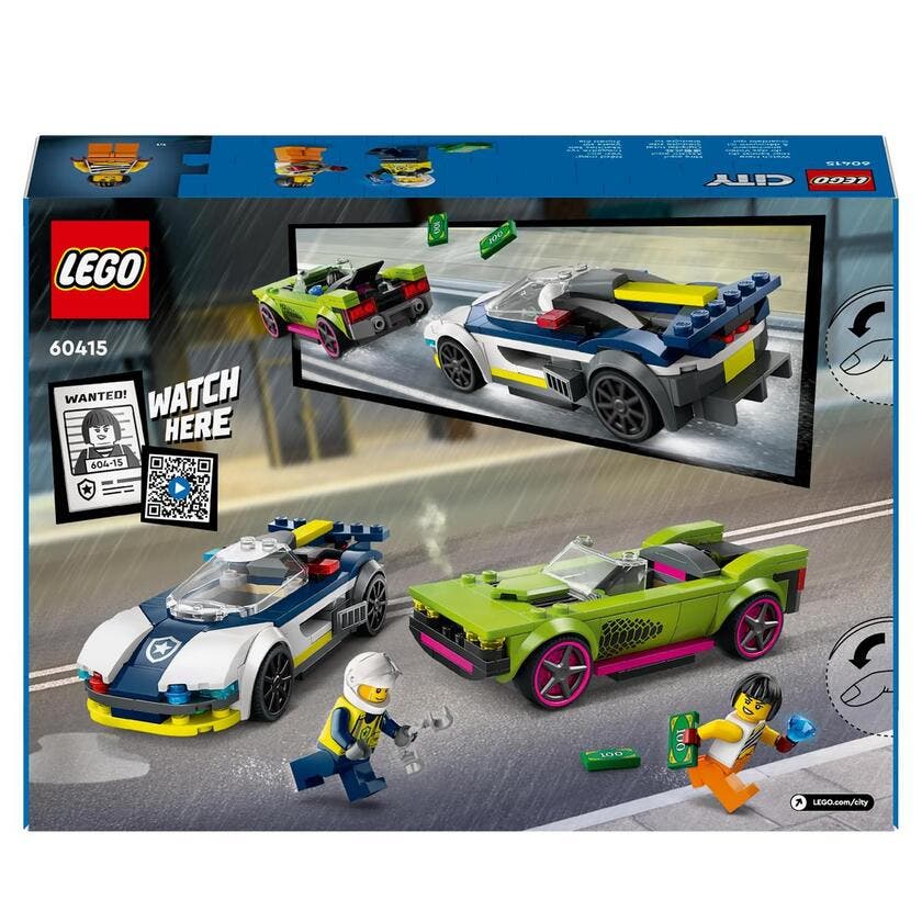 LEGO City 60415, Jakt med politibil og muskelbil