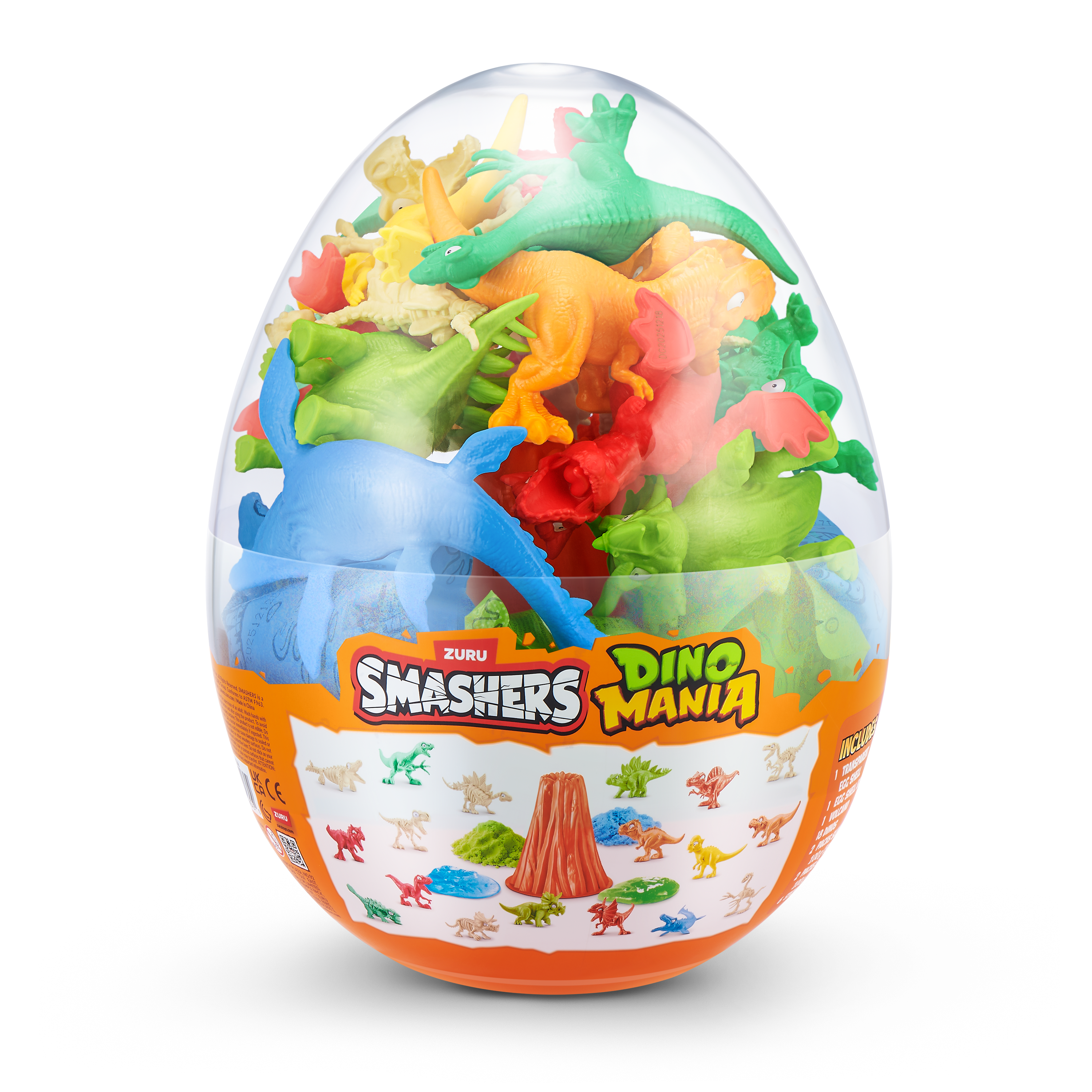 Smashers Dino Mania Stort egg