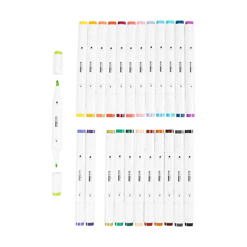 Illustrasjoner Marker, Supplerende Farger, Spiss 1+8 Mm, 2
