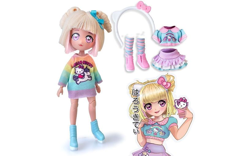 Hello Kitty Manga Fashion Unicorn Dukke