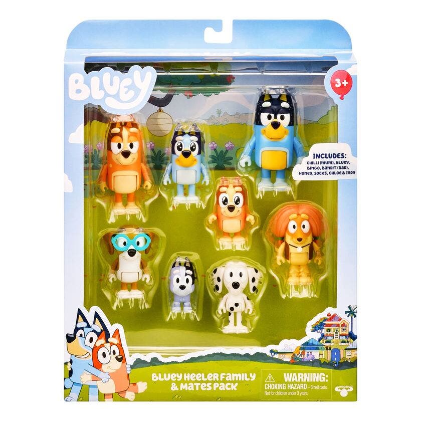 BLUEY, 8 Figures Multipack S3