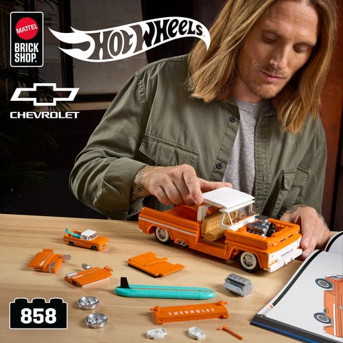 Mattel Brick Shop Hot Wheels Custom '62 Chevy Pickup konstruksjonsleke